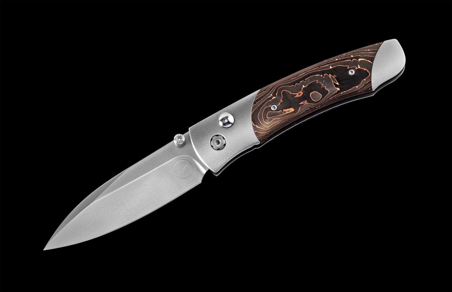 William Henry Titanium pocketknife with carbon fiber A200-6