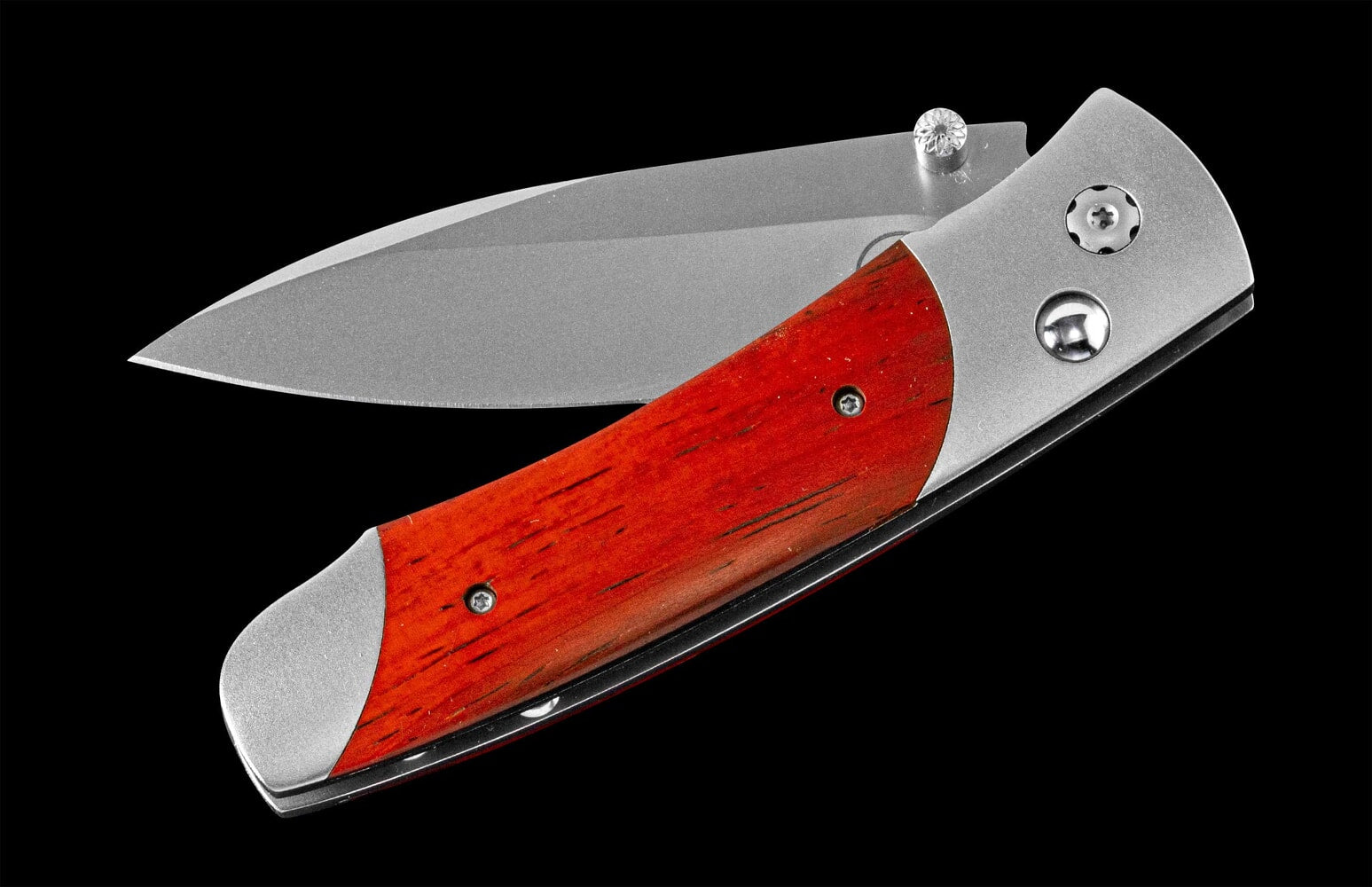 William Henry Titanium pocketknife with stainless blade and cocobolo wood A200-7