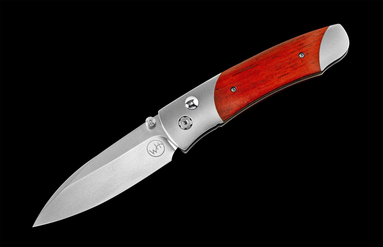 William Henry Titanium pocketknife with stainless blade and cocobolo wood A200-7