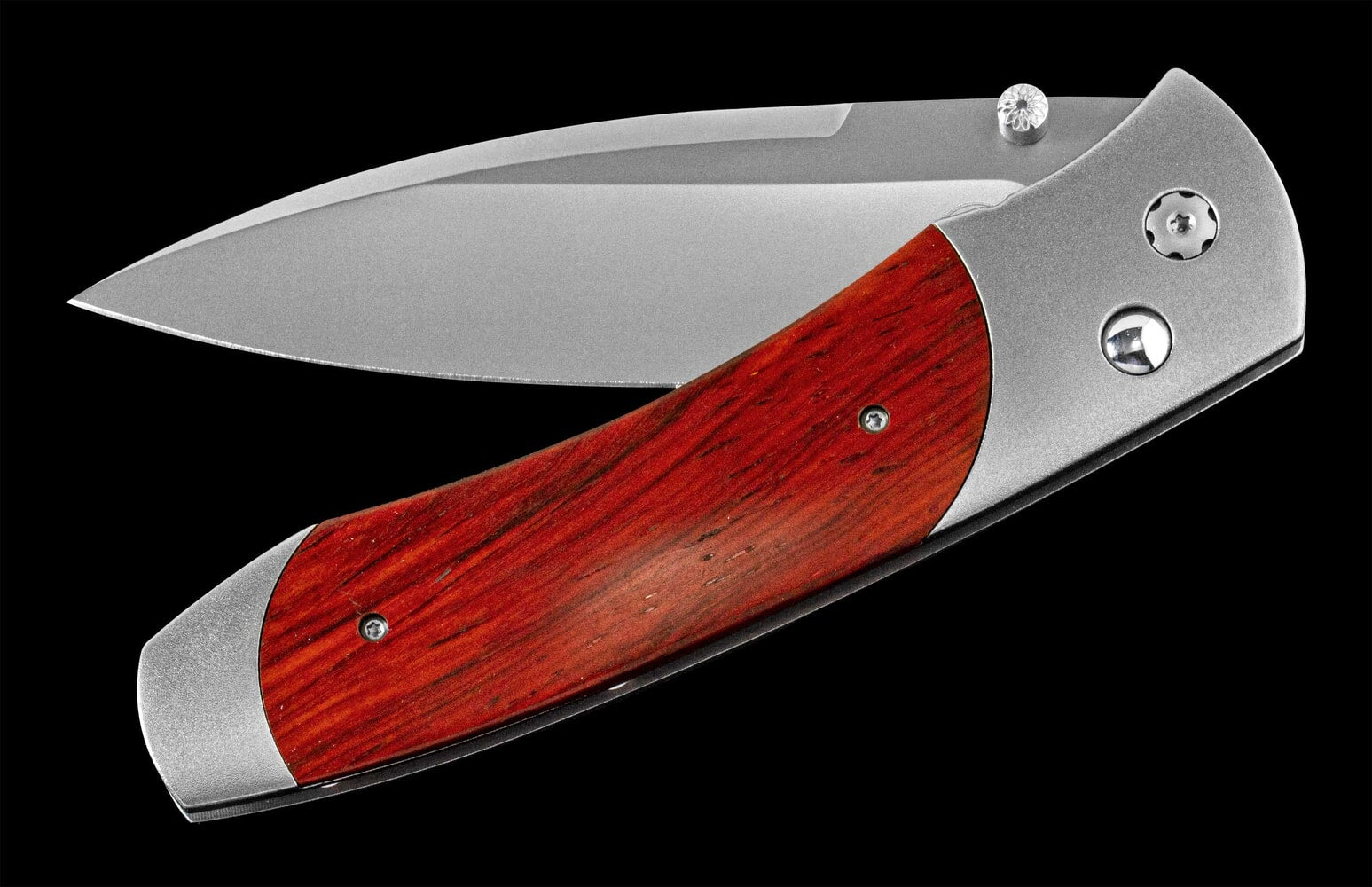 William Henry Titanium pocketknife with stainless blade and cocobolo wood A300-7