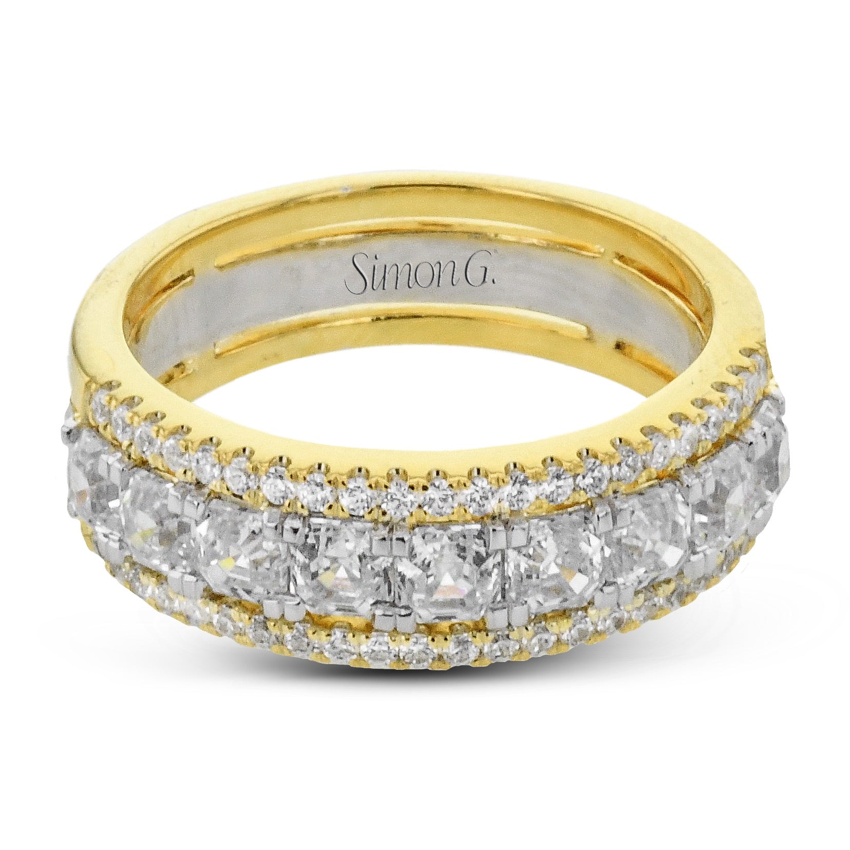 Anniversary Ring In 18k Gold With Diamonds