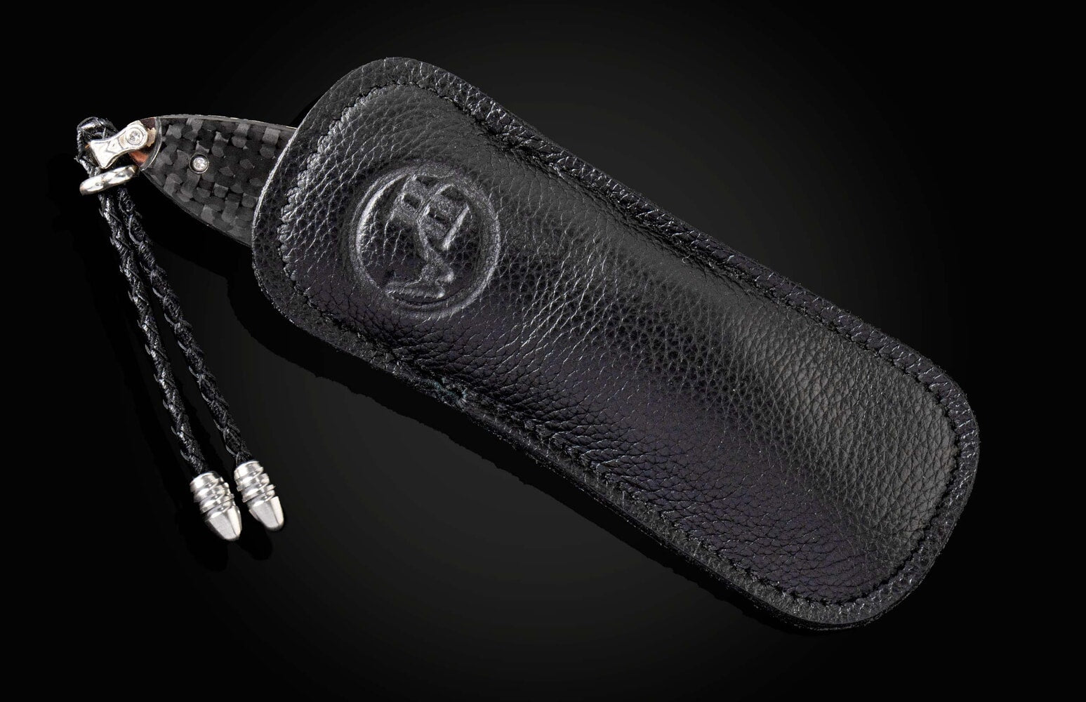 William Henry Folding knife featuring Mokume Gane, carbon fiber and damascus blade B05 CLASSIC