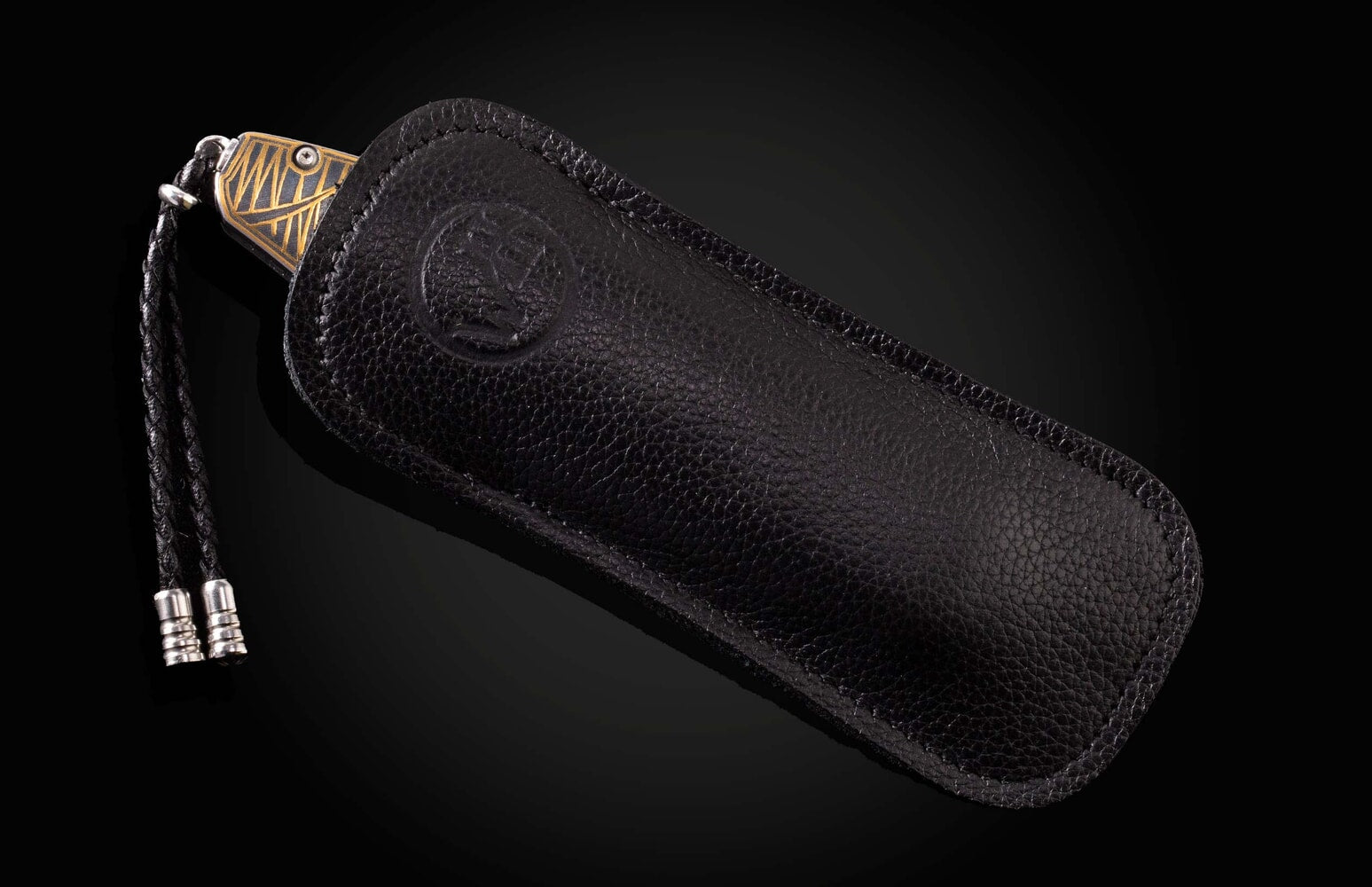 William Henry Pocketknife featuring 24K gold koftgari, and fossil woolly mammoth tusk B12 TUNDRA II