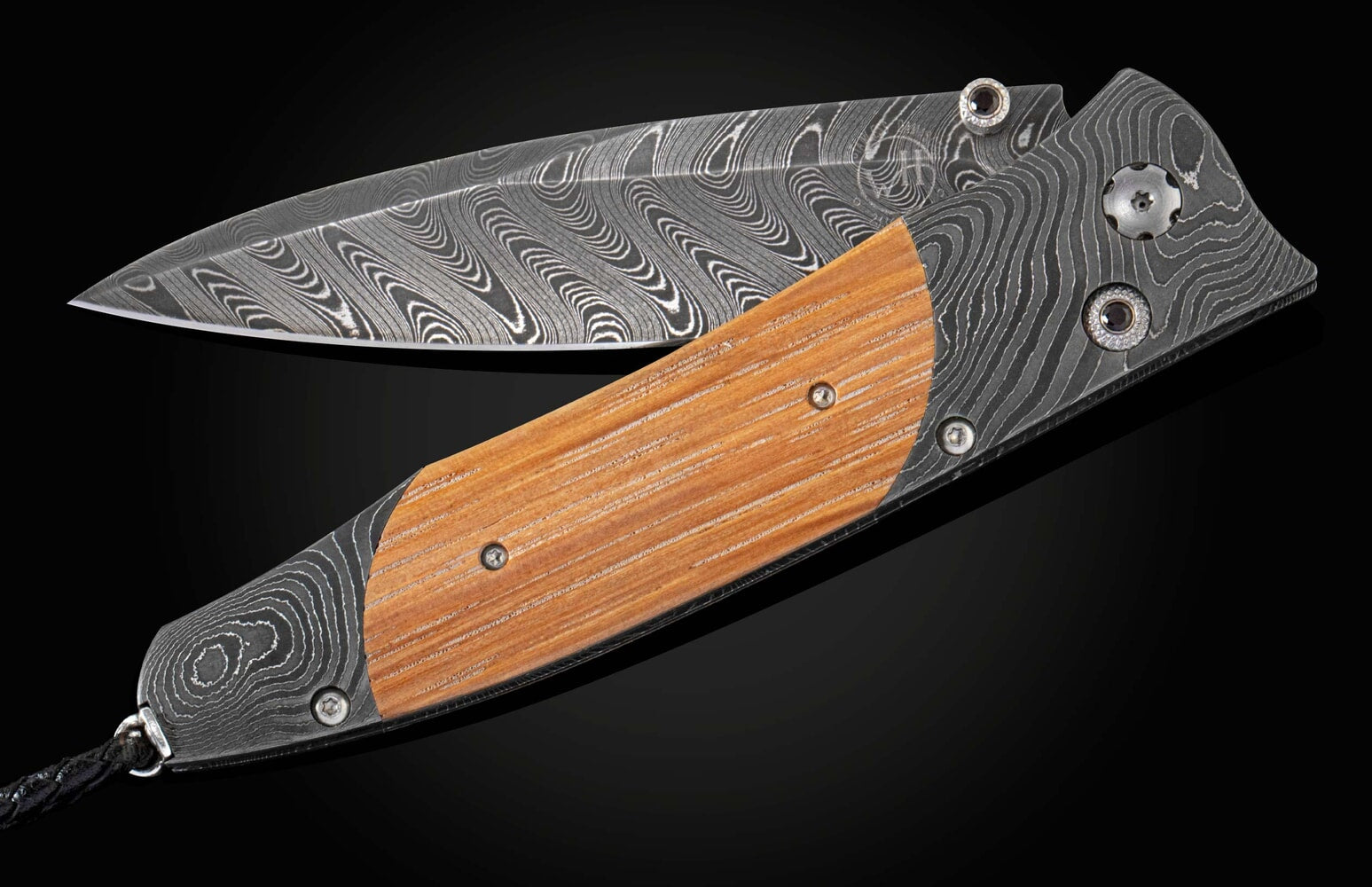 William Henry Pocketknife featuring barrel wood from Pappy Van Winkle Bourbon B30 PAPPY RESERVE