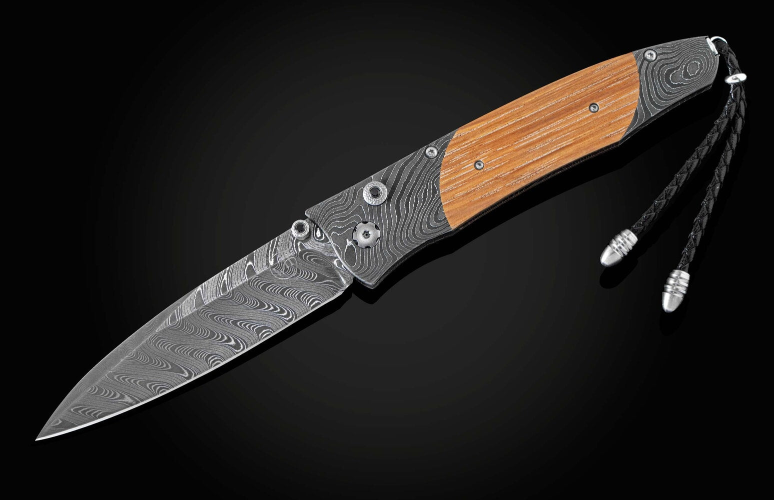 William Henry Pocketknife featuring barrel wood from Pappy Van Winkle Bourbon B30 PAPPY RESERVE