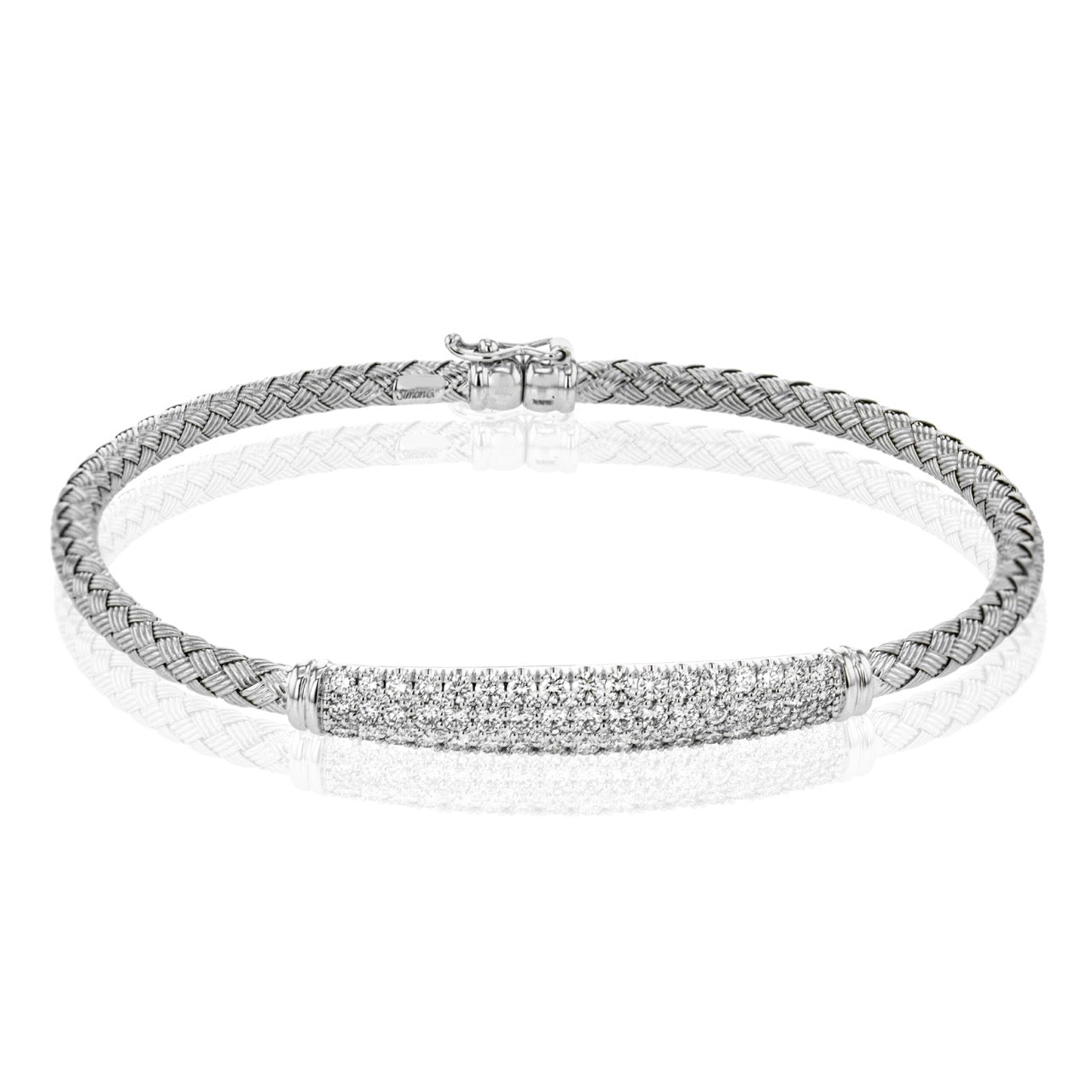 Bangle in 18k Gold with Diamonds