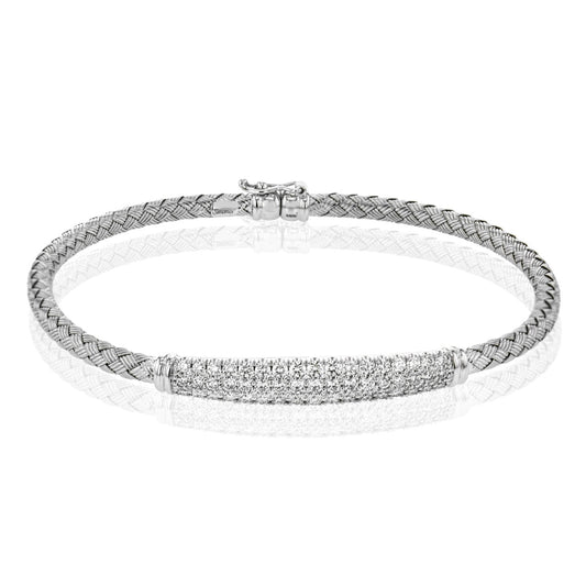 Bangle in 18k Gold with Diamonds