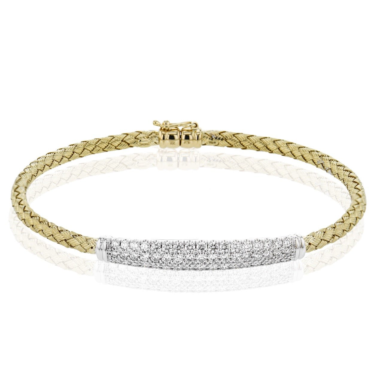 Bangle in 18k Gold with Diamonds