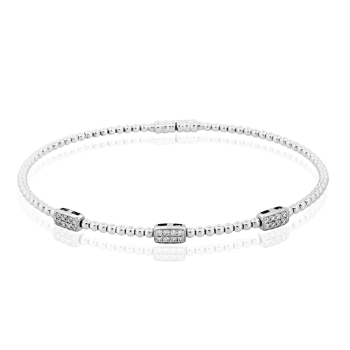 Bangle in 18k Gold with Diamonds