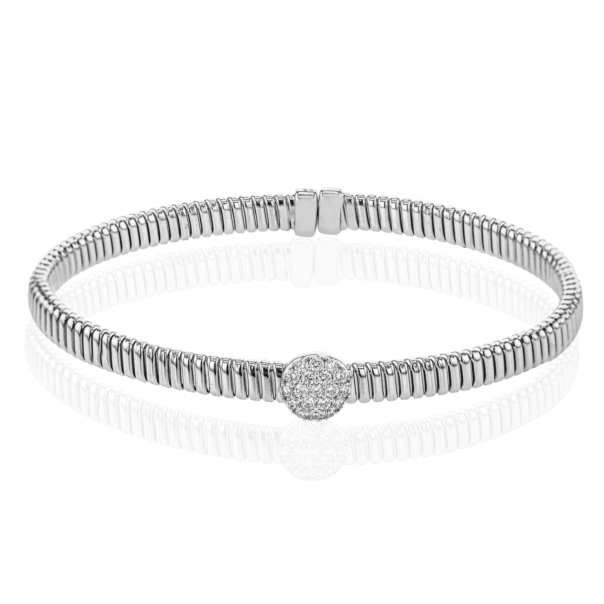Bangle in 18k Gold with Diamonds