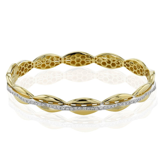 Bangle in 18k Gold with Diamonds