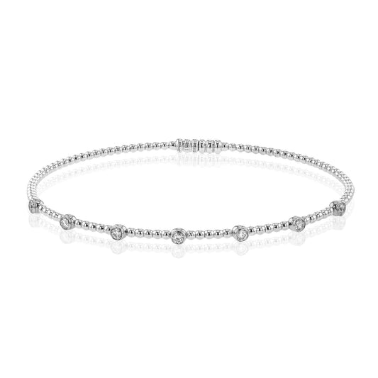 Bangle in 18k Gold with Diamonds