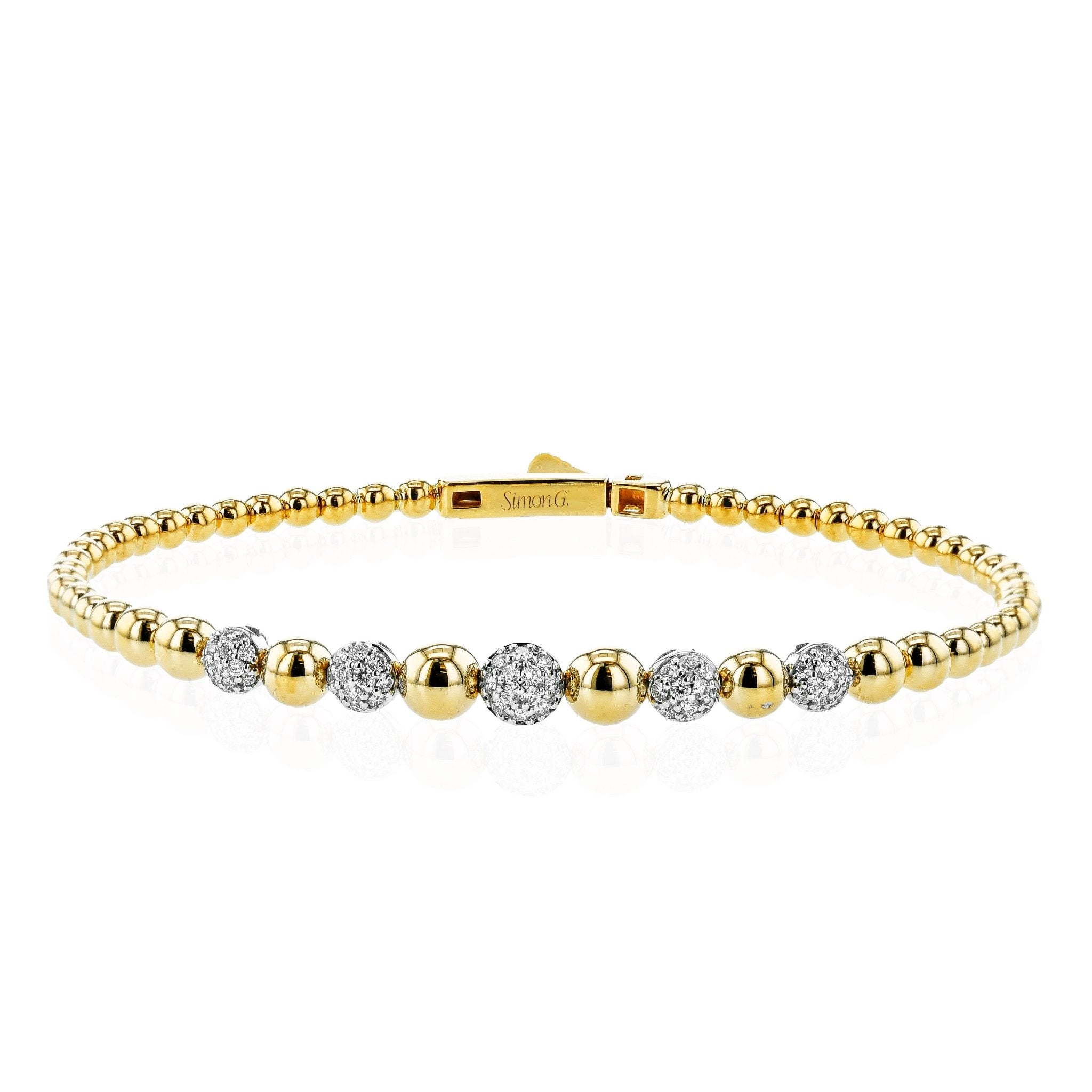 Bangle in 18k Gold with Diamonds