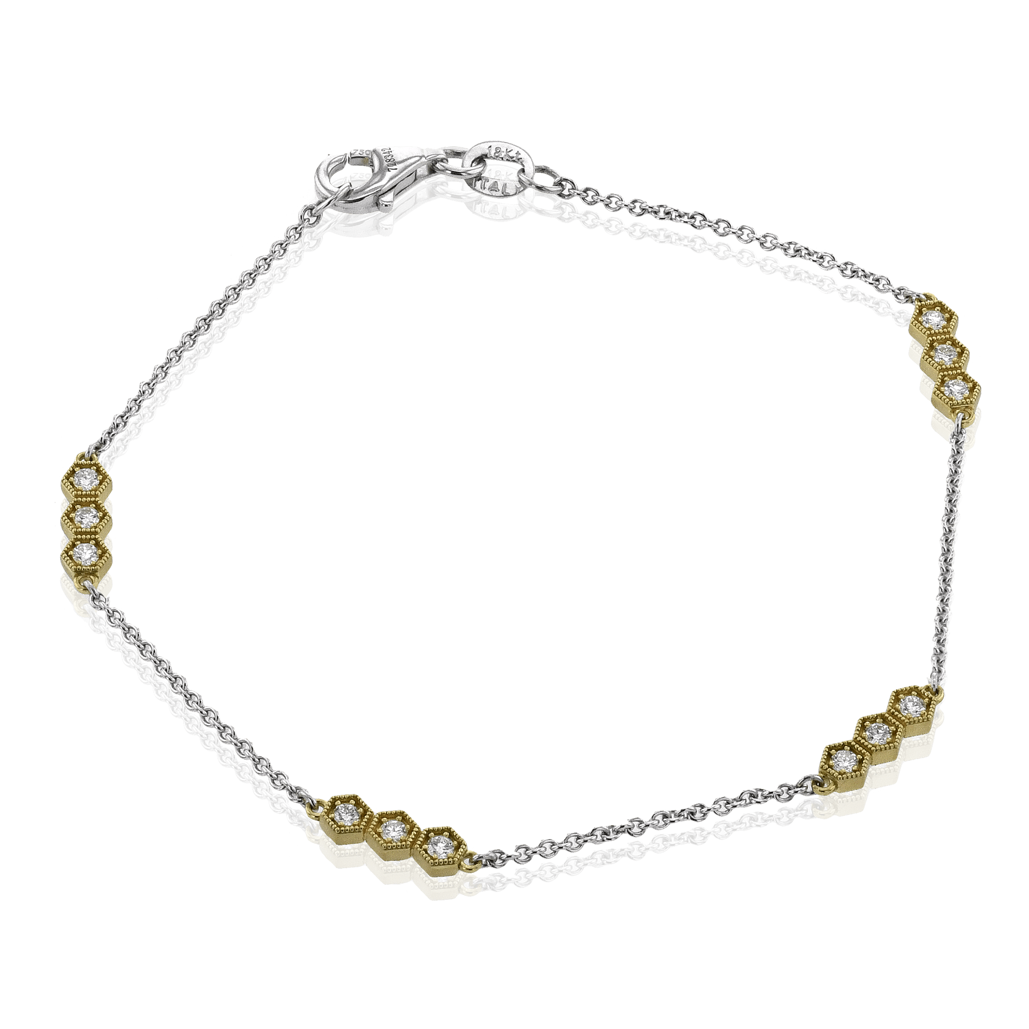 Bracelet in 18k Gold with Diamonds
