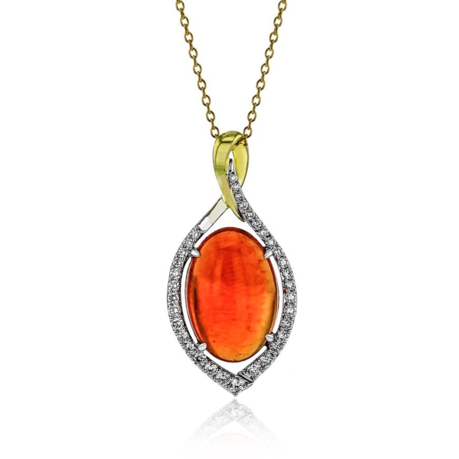 Color Pendant in 18k Gold with Diamonds
