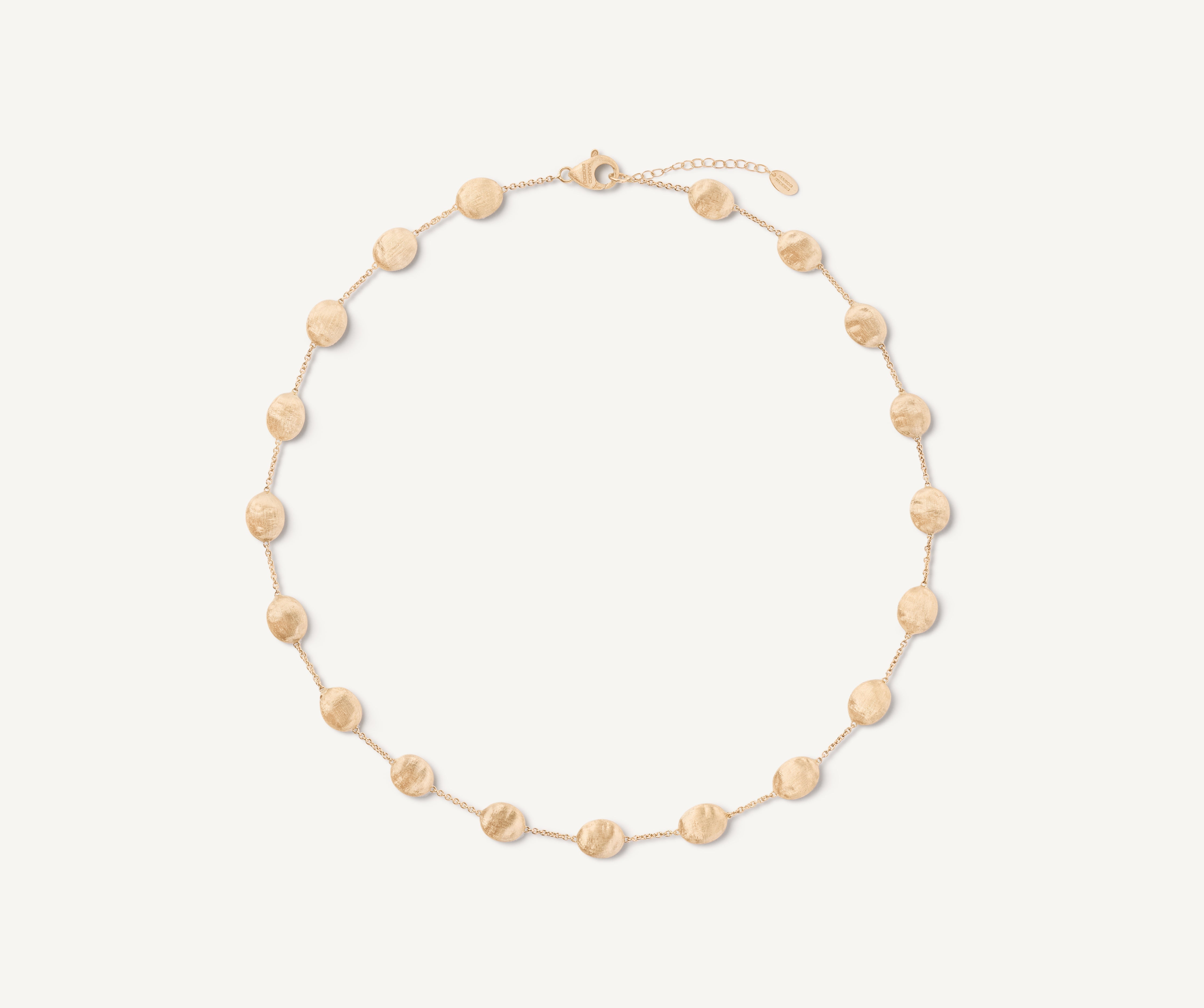 18kt yellow gold necklace with oval elements