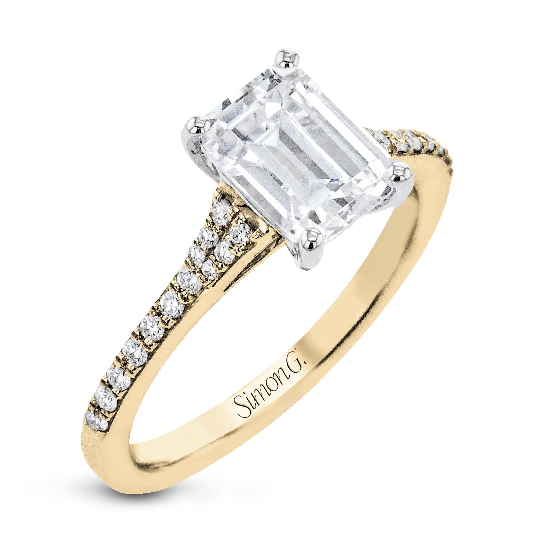 emerald-cut-engagement-ring-in-18k-gold-with-diamonds