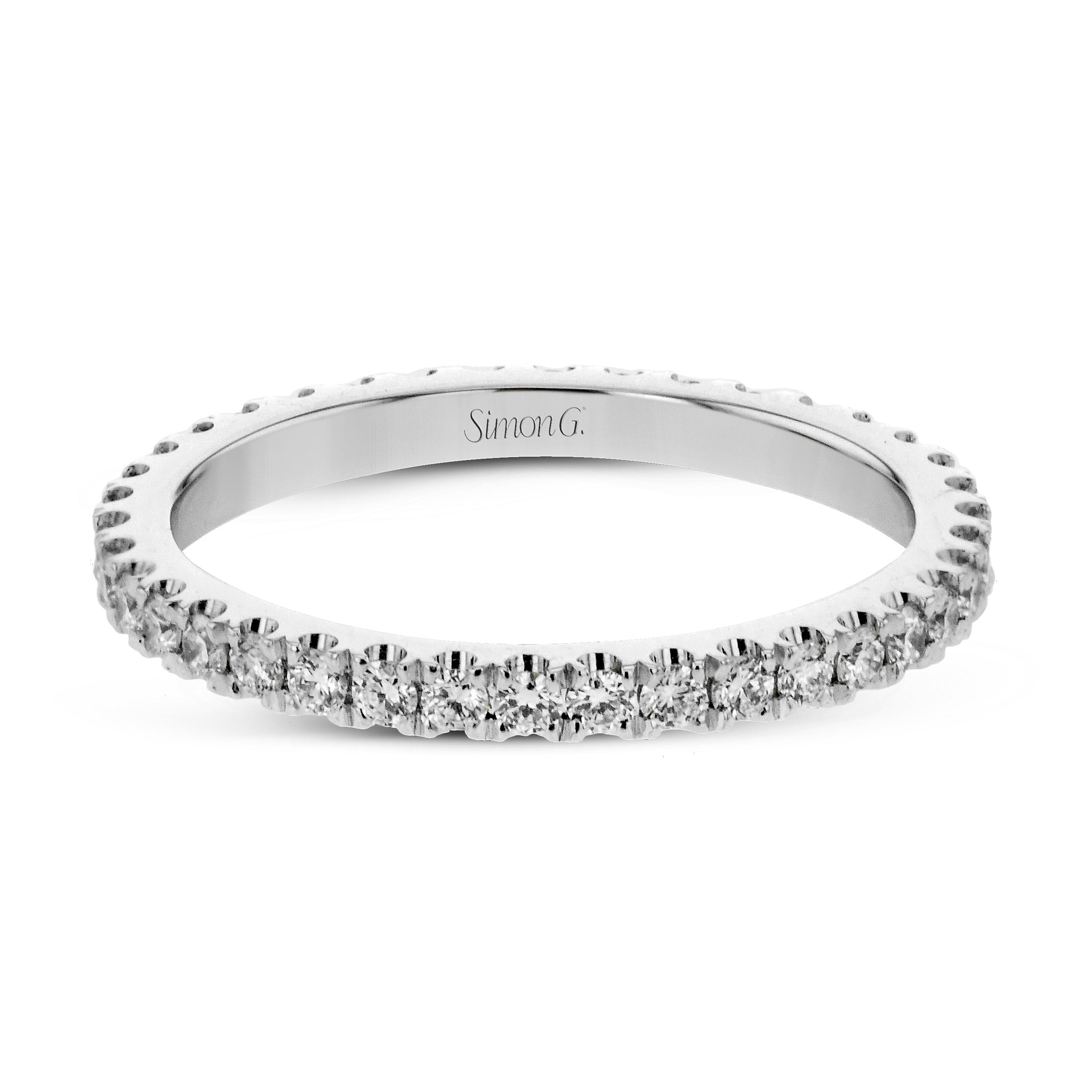 Eternity Wedding Band in 18k Gold with Diamonds