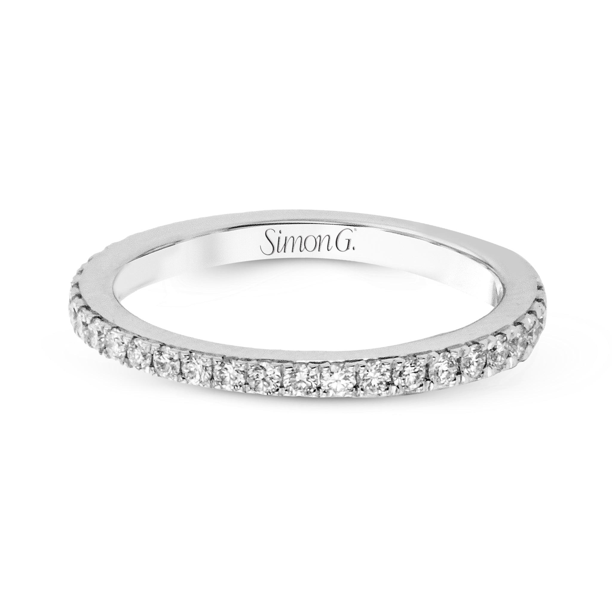 Eternity Wedding Band in 18k Gold with Diamonds