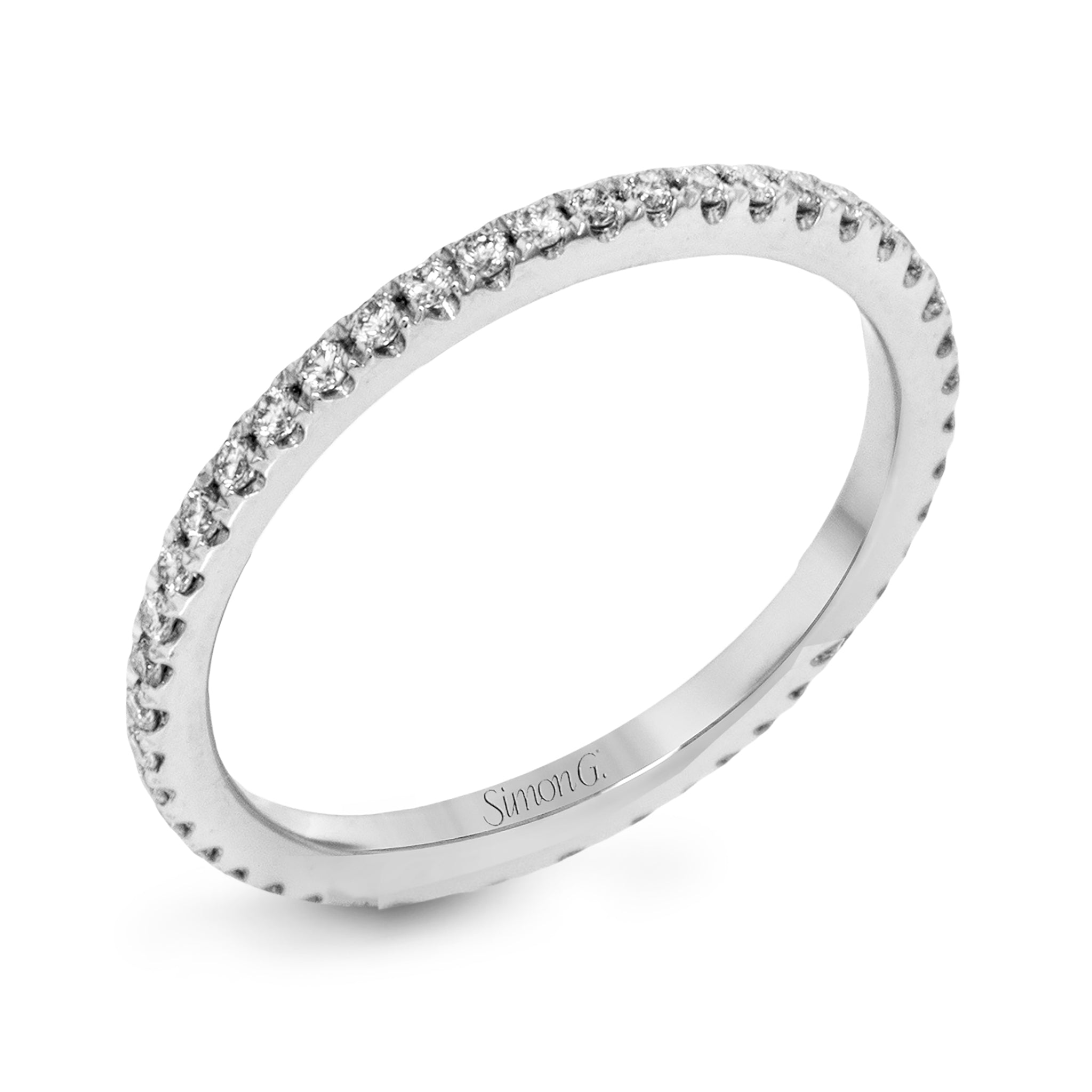Eternity Wedding Band in 18k Gold with Diamonds