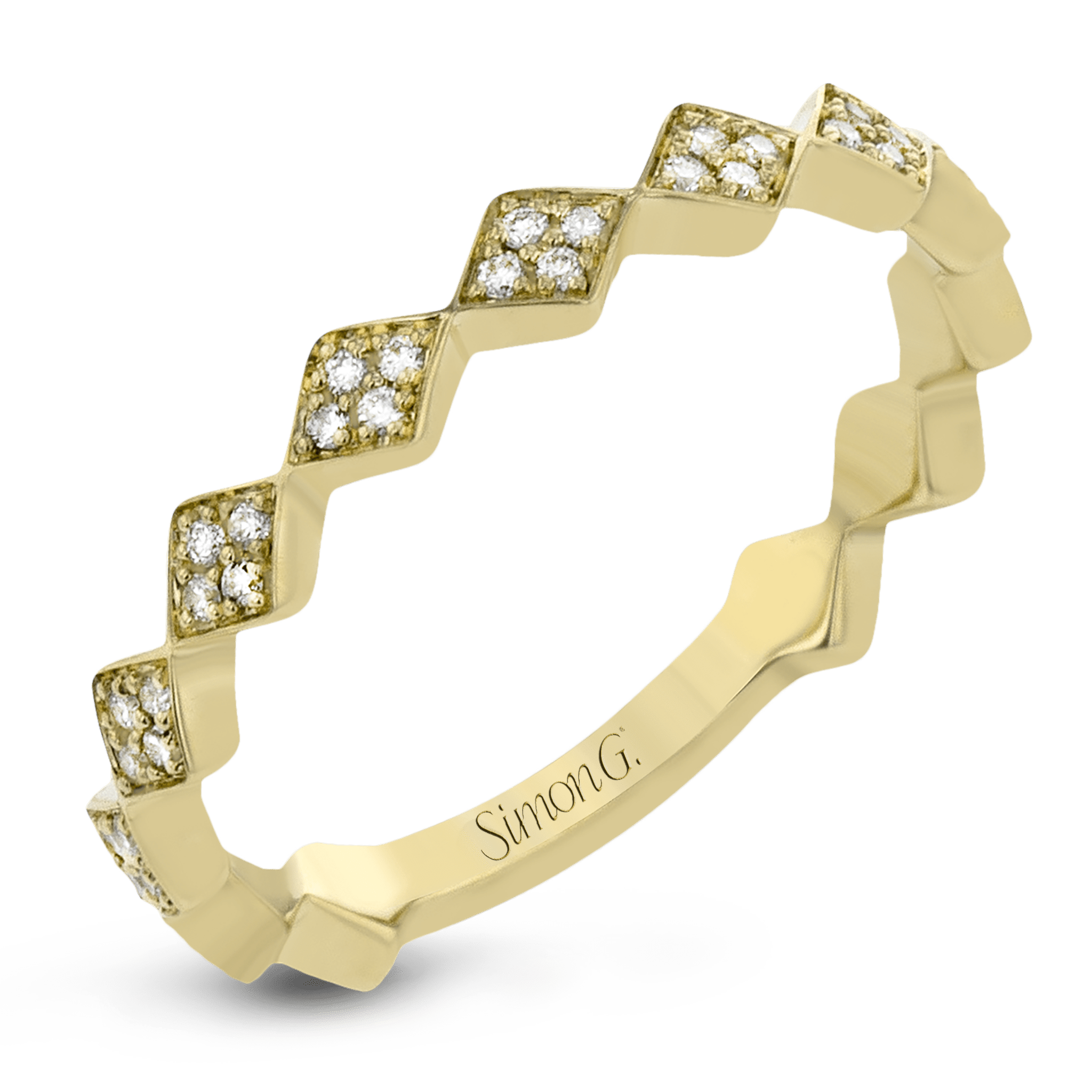 Fashion Ring In 14k Gold With Diamonds