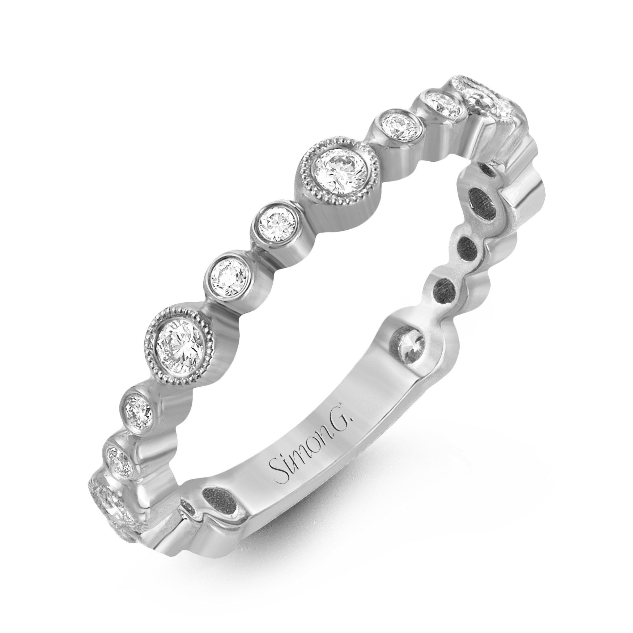 Fashion Ring In 18k Gold With Diamonds