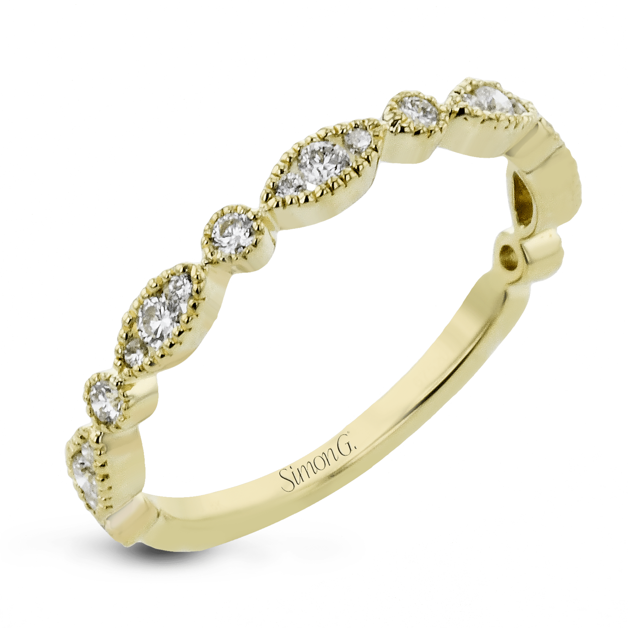 Fashion Ring In 18k Gold With Diamonds
