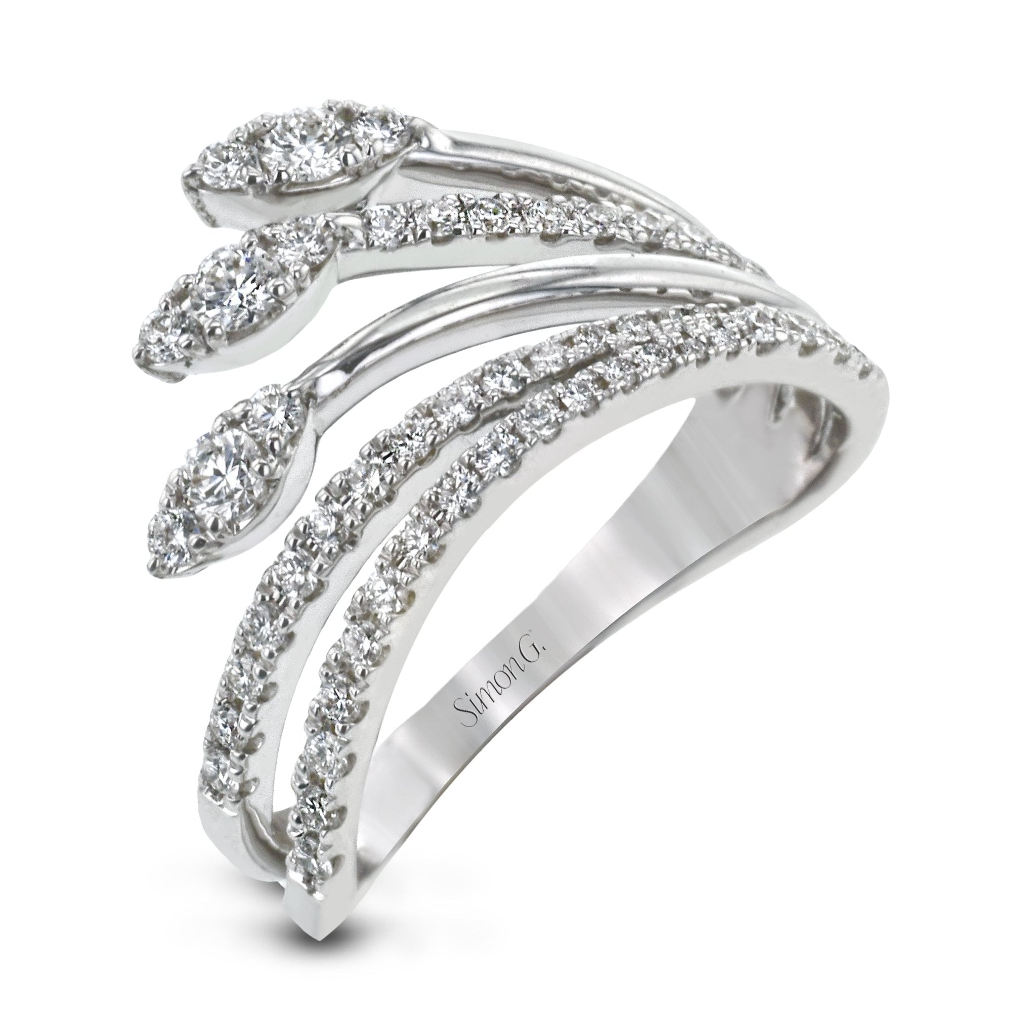 Fashion Ring in 18k Gold With Diamonds