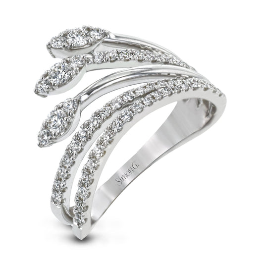 Fashion Ring in 18k Gold With Diamonds