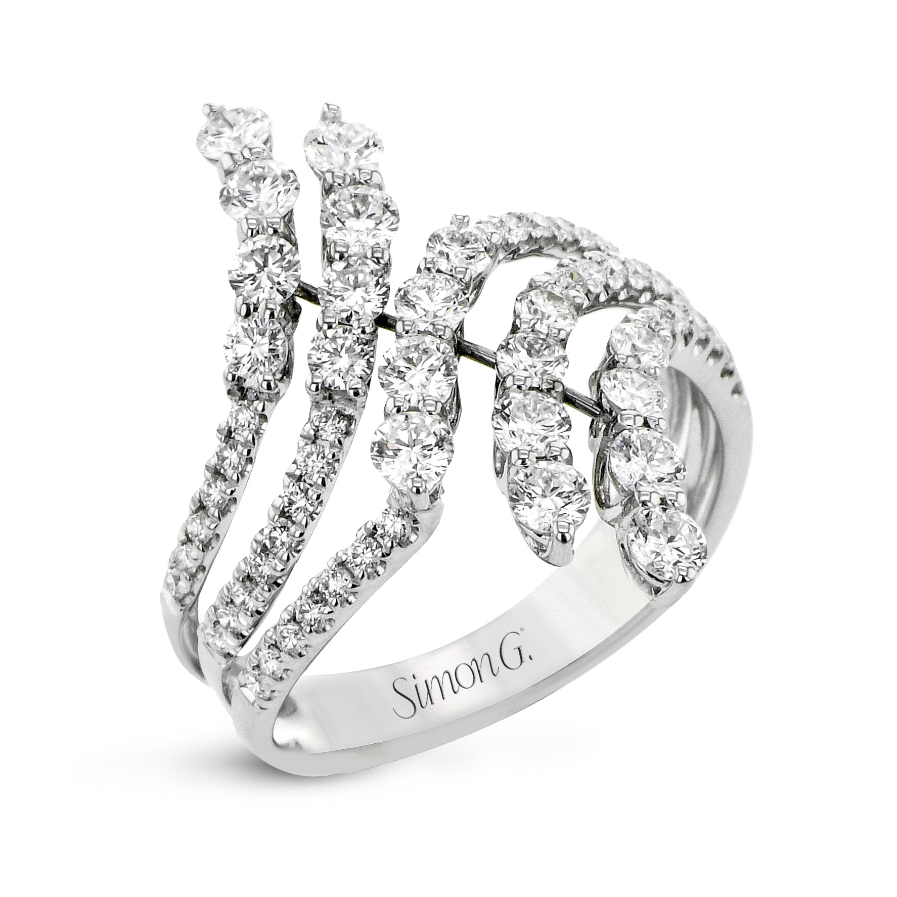 Fashion Ring in 18k Gold with Diamonds
