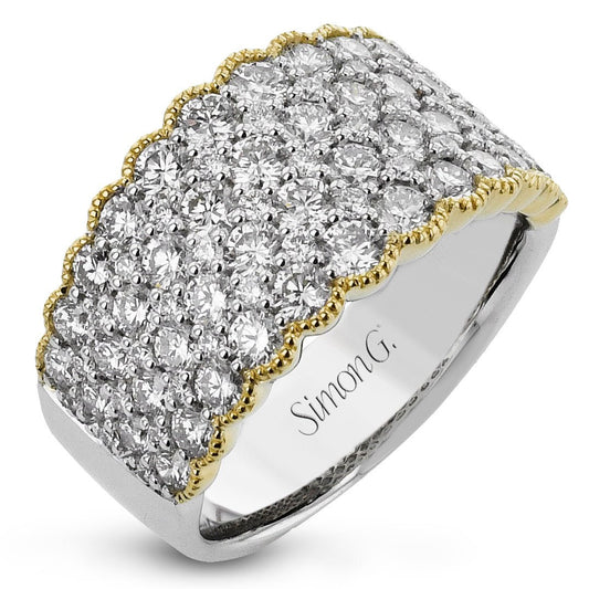 Fashion Ring In 18k Gold With Diamonds