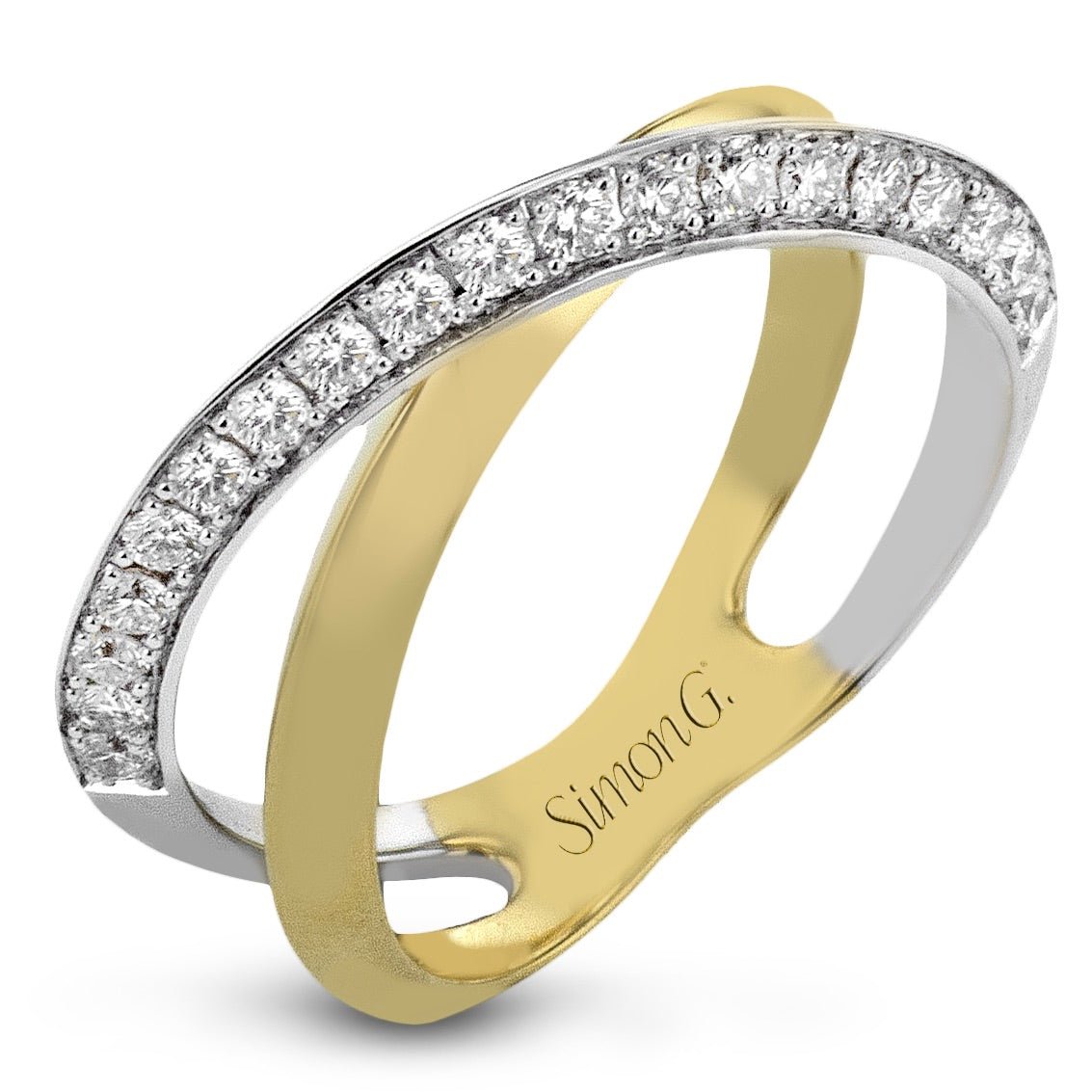 Fashion Ring in 18k Gold with Diamonds