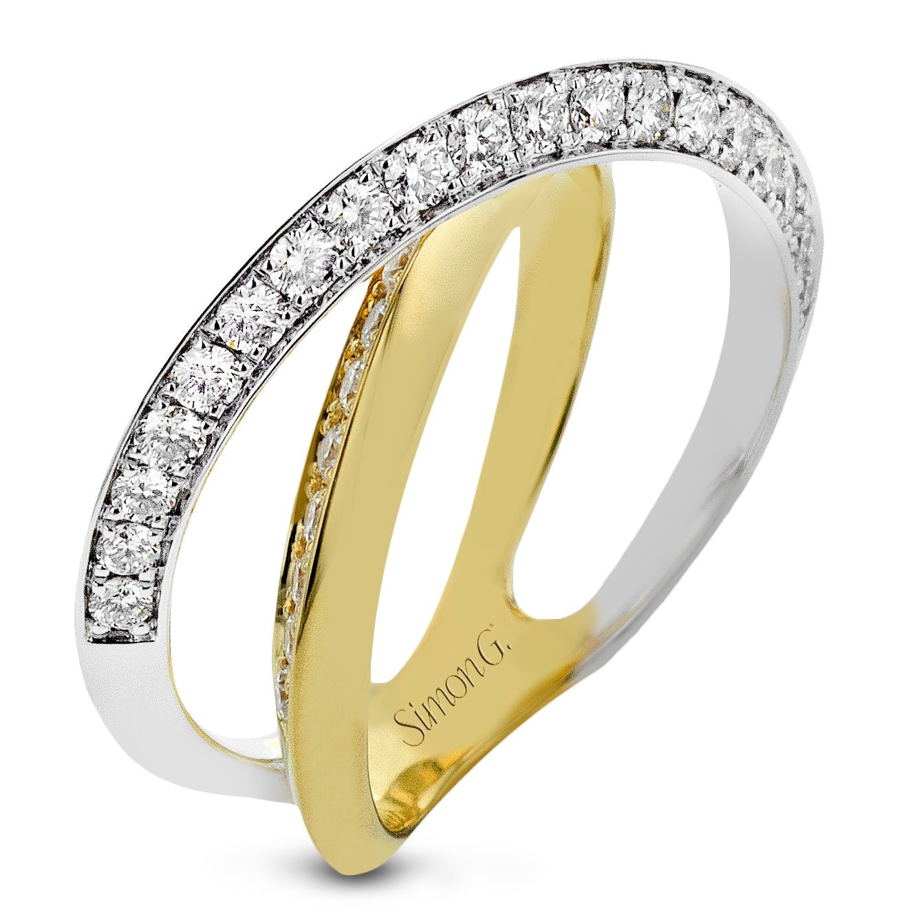 Fashion Ring in 18k Gold with Diamonds