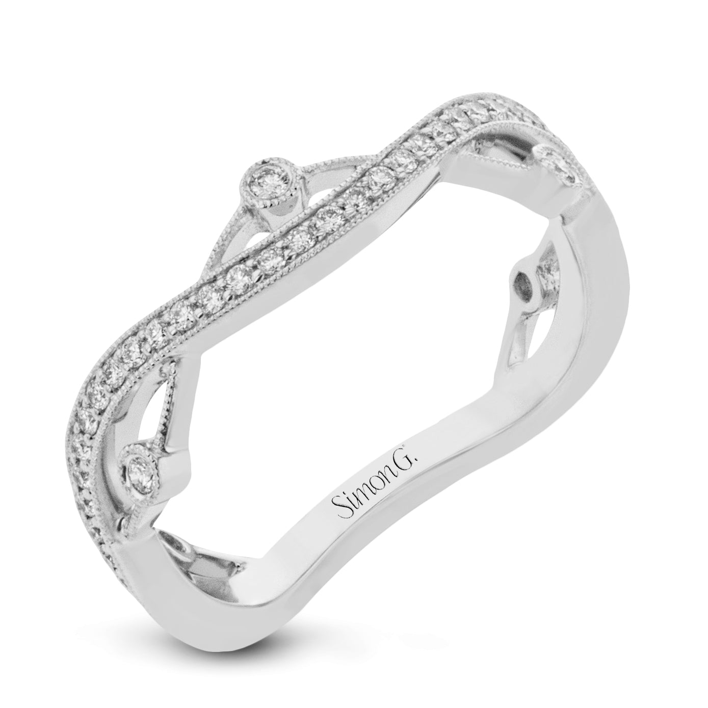 Fashion Ring In 18k Gold With Diamonds