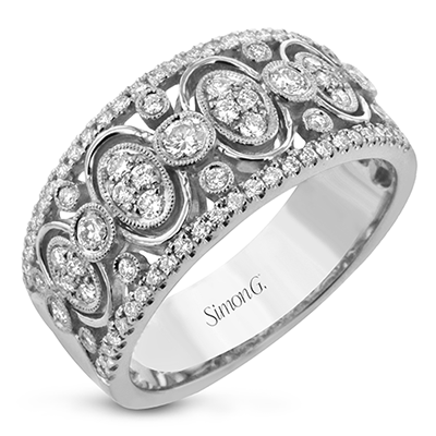 Harmonie Fashion Ring In 18k Gold With Diamonds