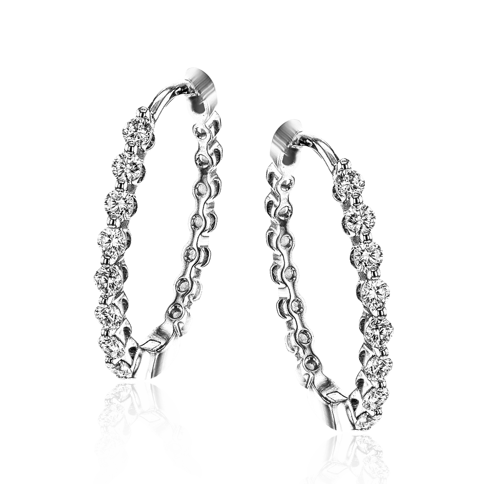 hoop-earrings-in-18k-gold-with-diamonds LE4546