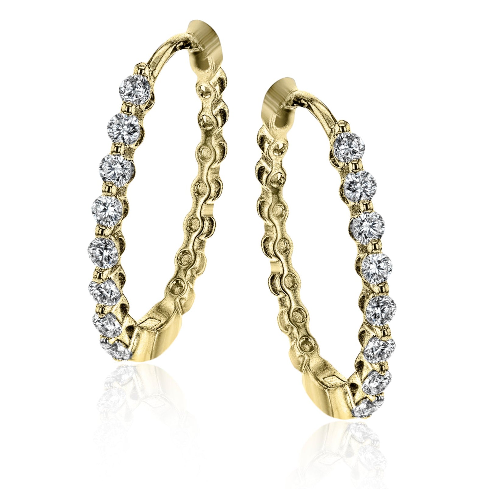hoop-earrings-in-18k-gold-with-diamonds LE4548