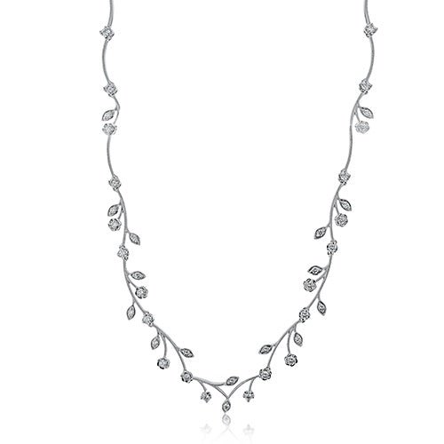 Magnificent Garden Necklace in 14k Gold with Diamonds