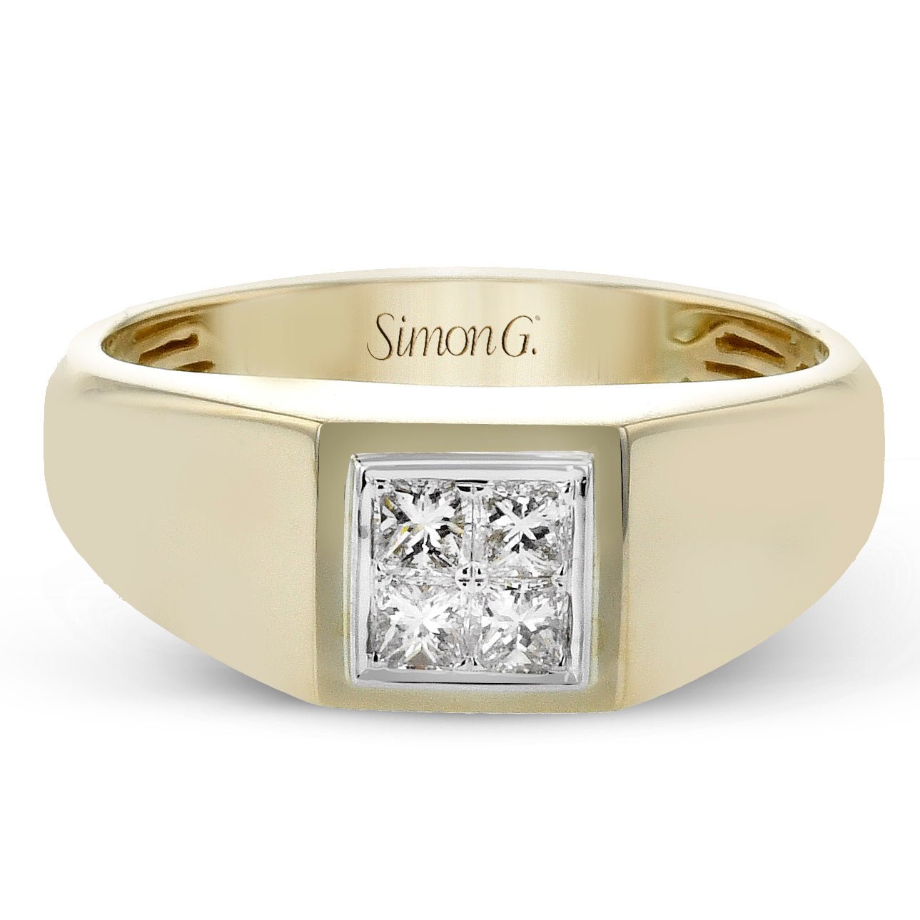 Men's Ring in 14k Gold with Diamonds