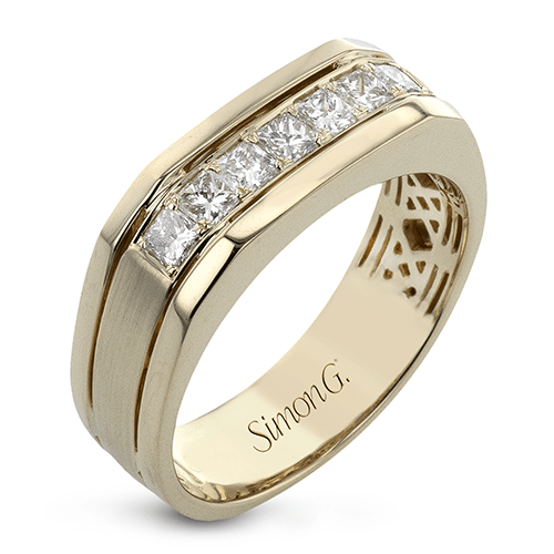 Men's Simon-set Wedding Band In 14k Or 18k Gold With Diamonds