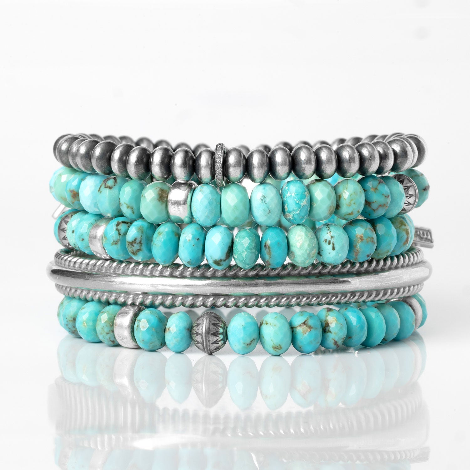 Men's Mr. LOWE Silver Rope Cuff Bracelet