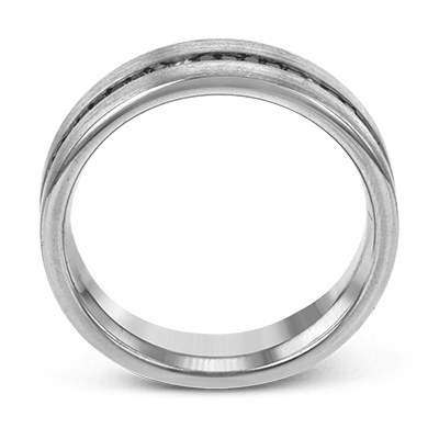 Men's Wedding Band In 14k Or 18k Gold With Diamonds