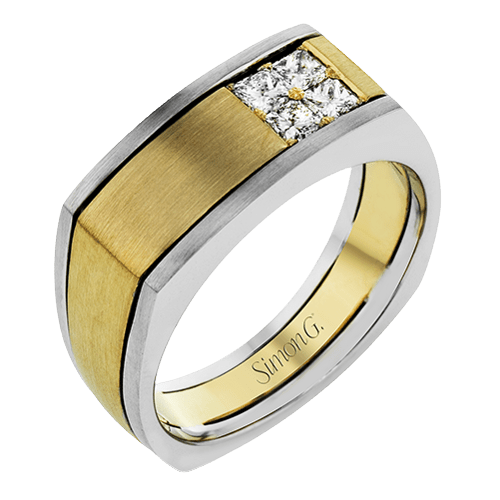 Men's Wedding Band In 14k Or 18k Gold With Diamonds
