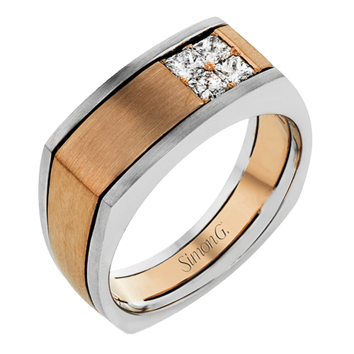 Men's Wedding Band In 14k Or 18k Gold With Diamonds