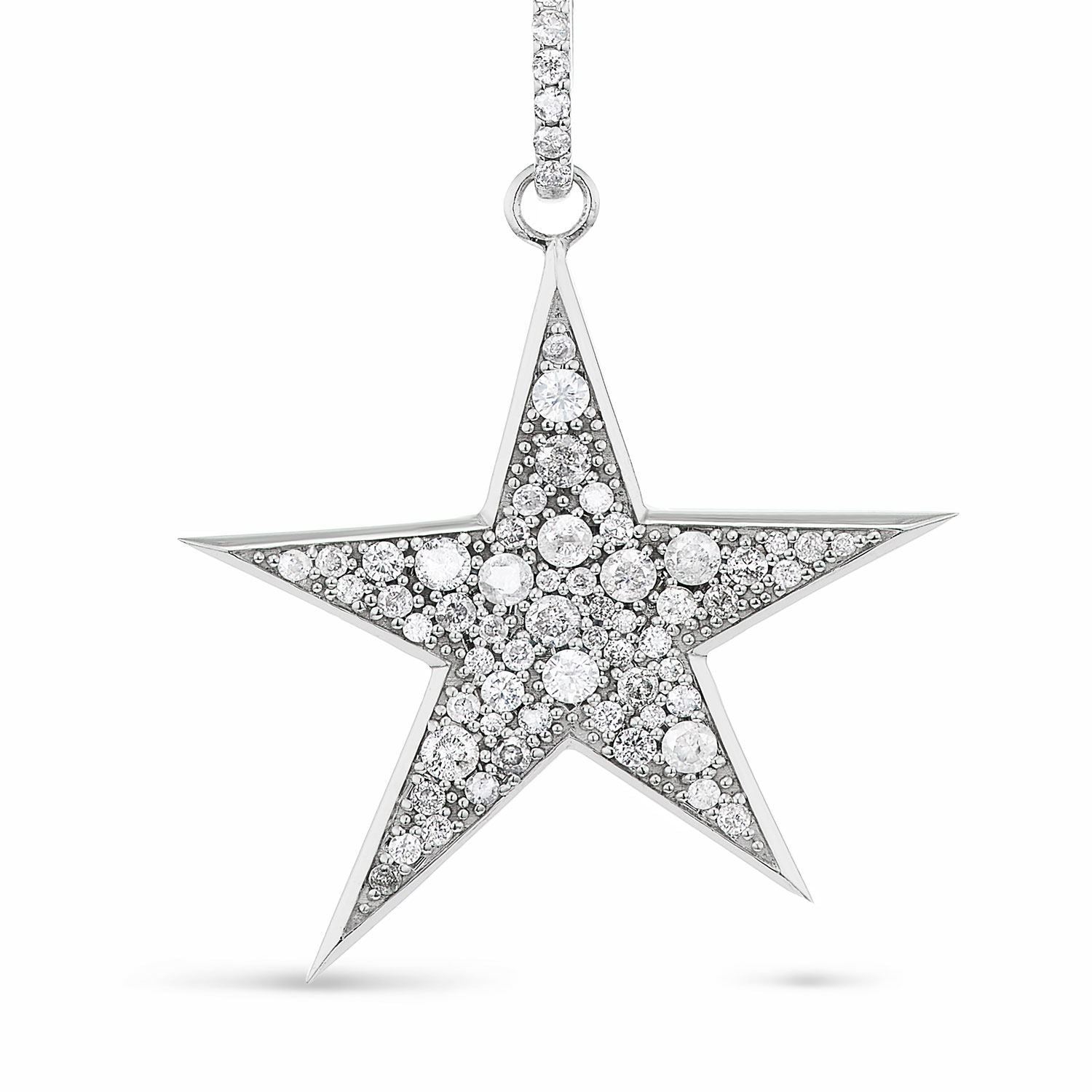 Diamond Cobblestone Star Pendant
