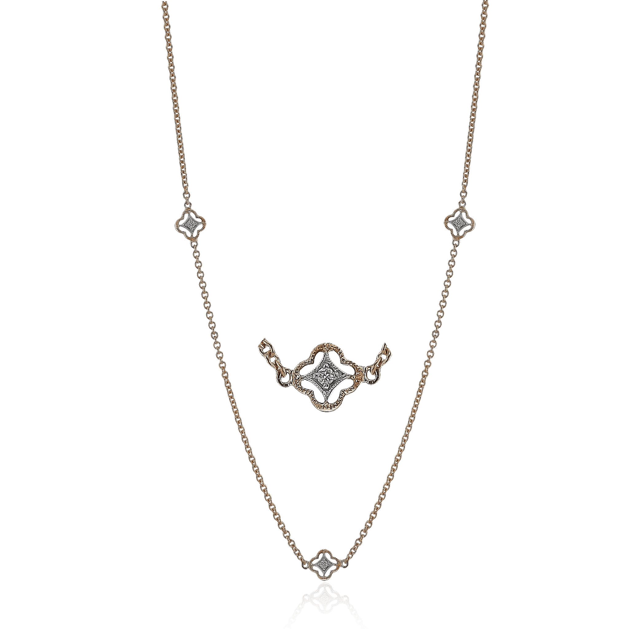 Necklace in 18k Gold with Diamonds