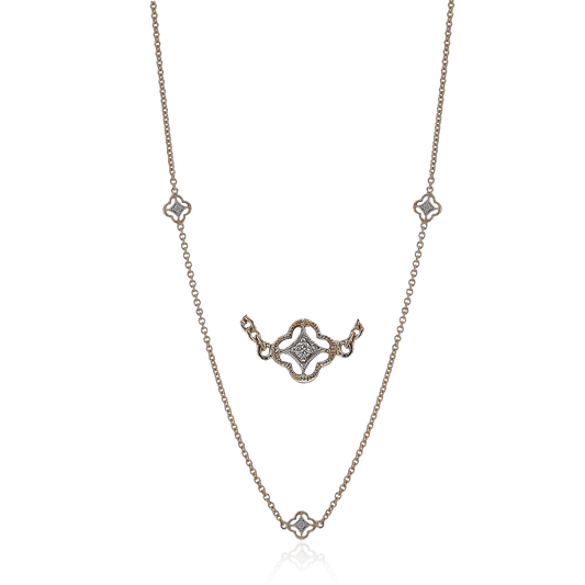 Necklace in 18k Gold with Diamonds