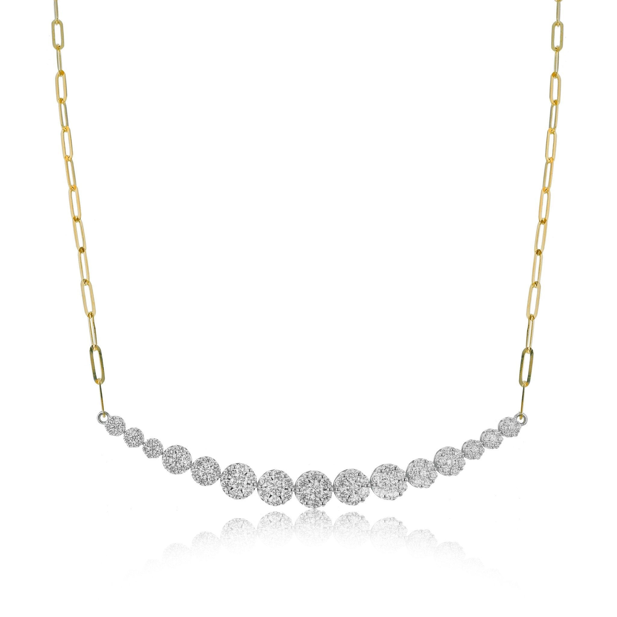 Necklace in 18k Gold with Diamonds