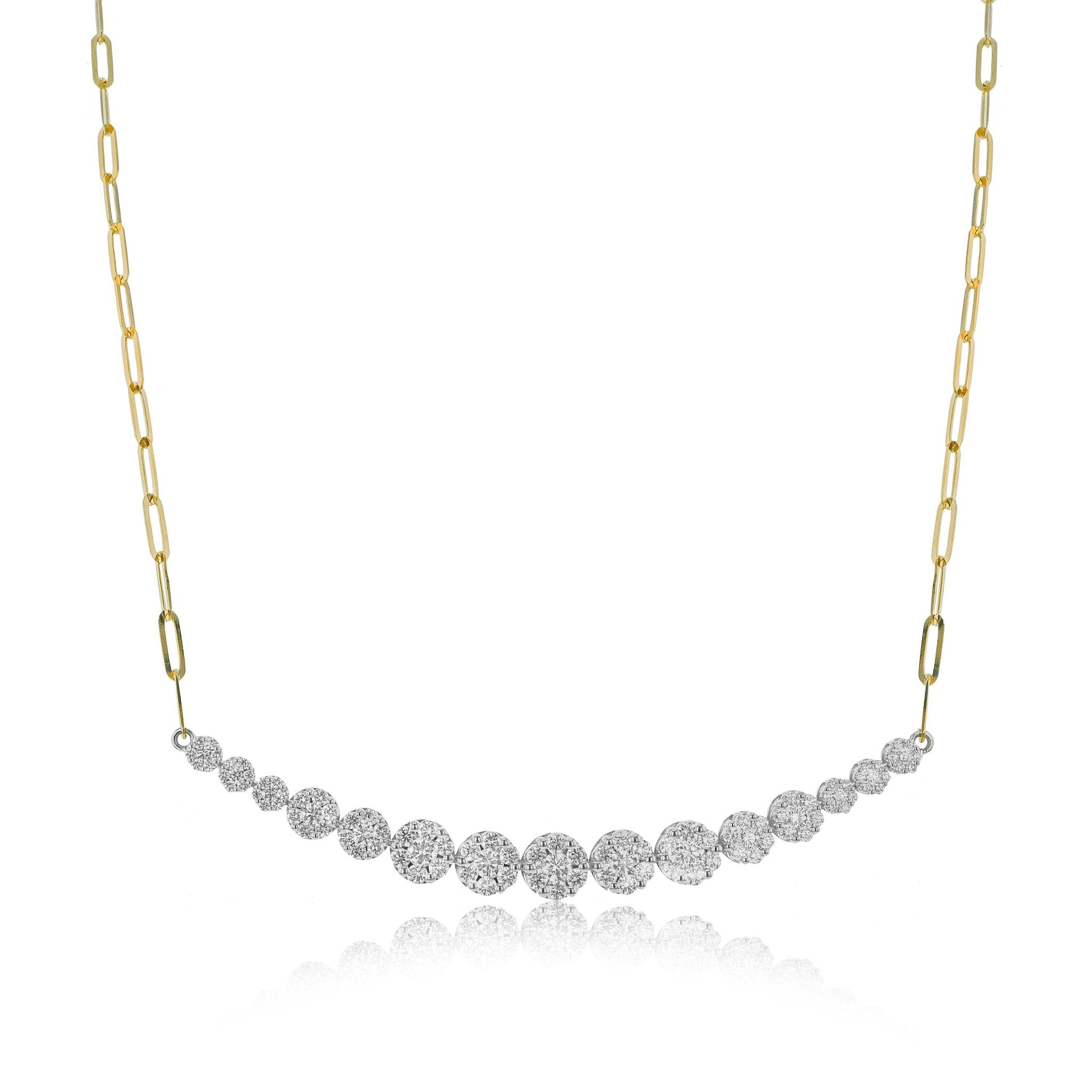 Necklace in 18k Gold with Diamonds