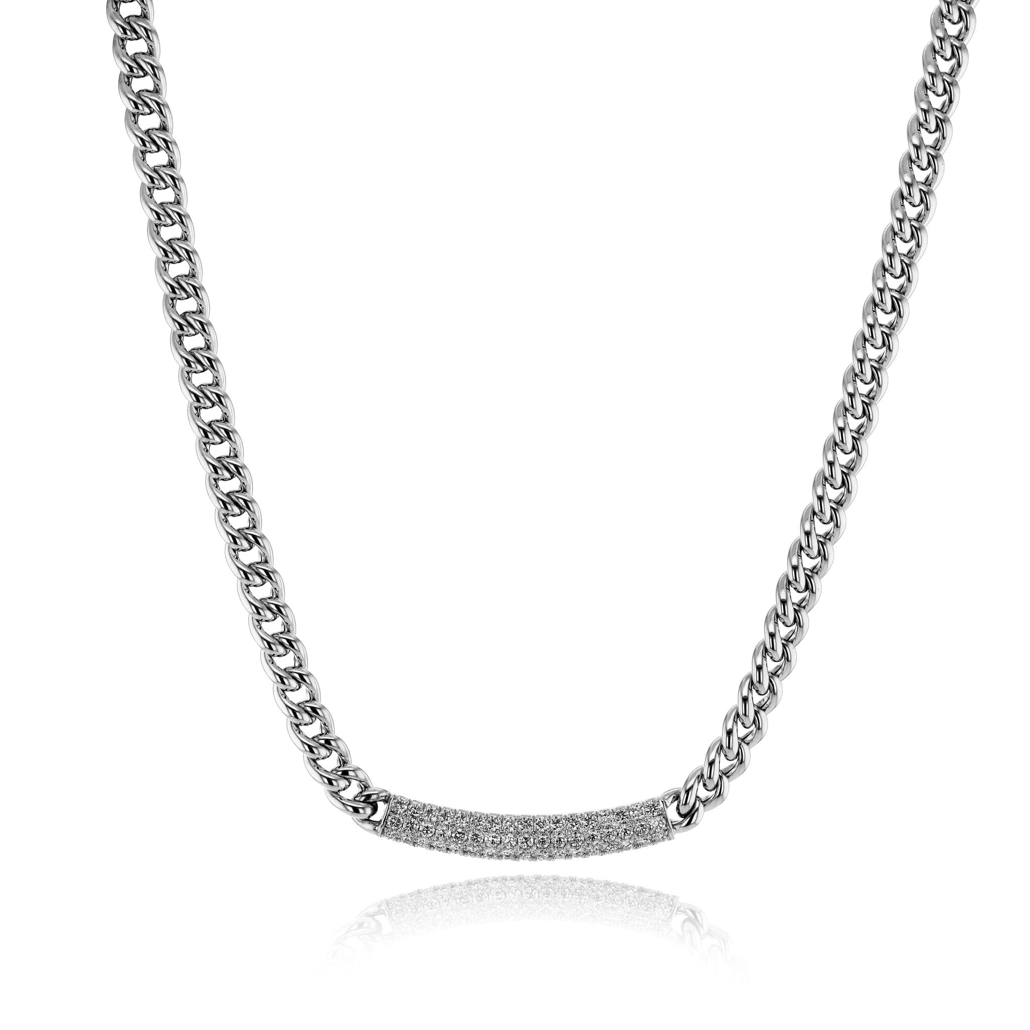 Necklace in 18k Gold with Diamonds